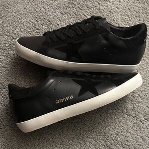 Golden Goose Black and White Star Sneakers